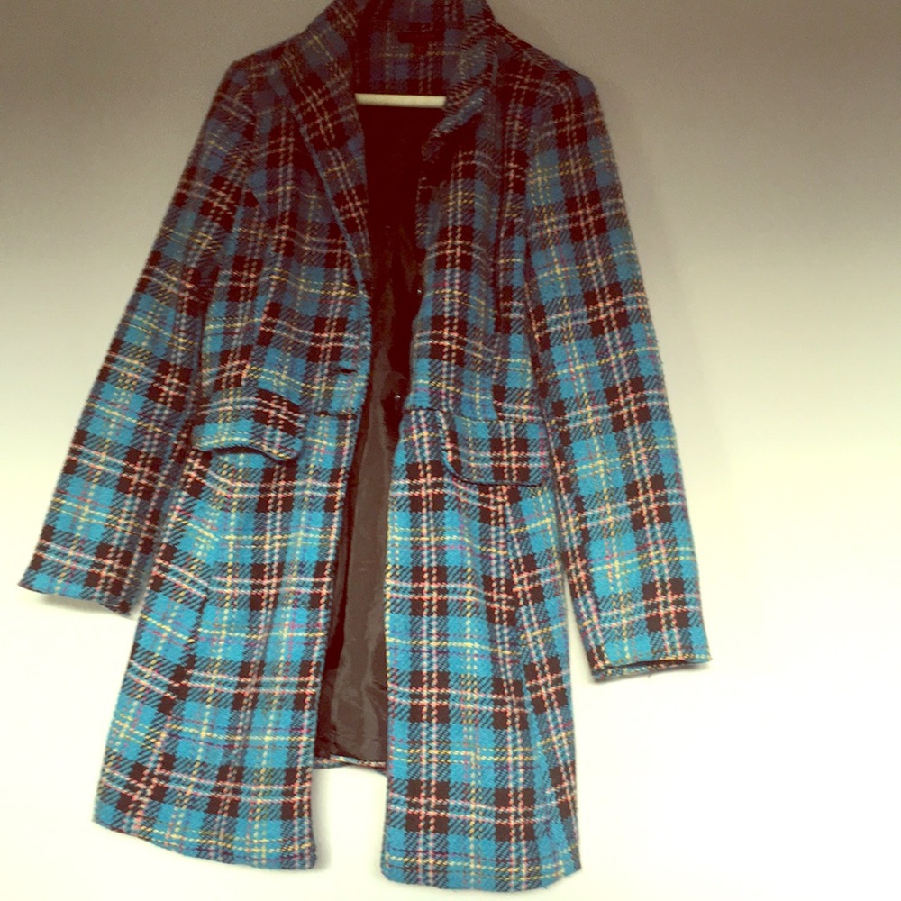Plaid Pea Coat